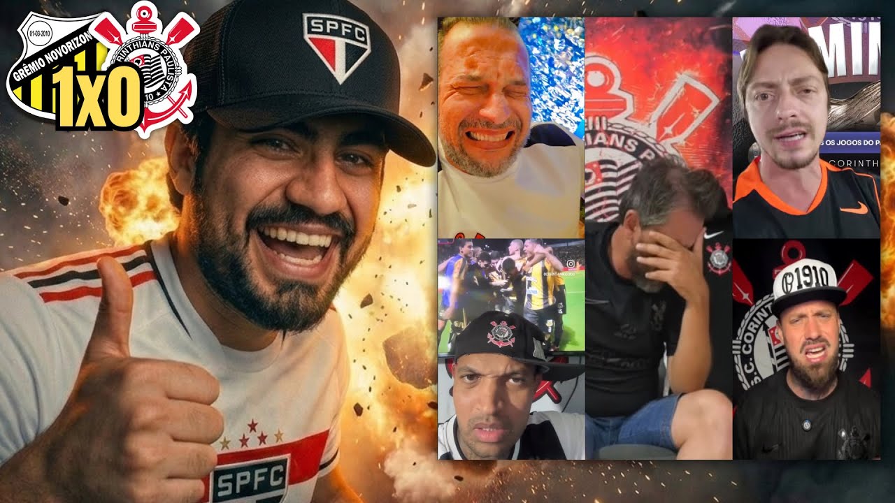 REAGINDO AOS CORINTIANOS ESPUMANDO DE RAIVA COM ELIMINAÇÃO PARA O NOVORIZONTINO!!!