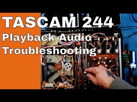 Tascam 244 | electronics troubleshooting in playback mode - tracing a sine wave