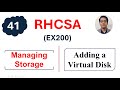 Adding a Virtual Hard disk in Virtual Box || RHCSA Complete Course