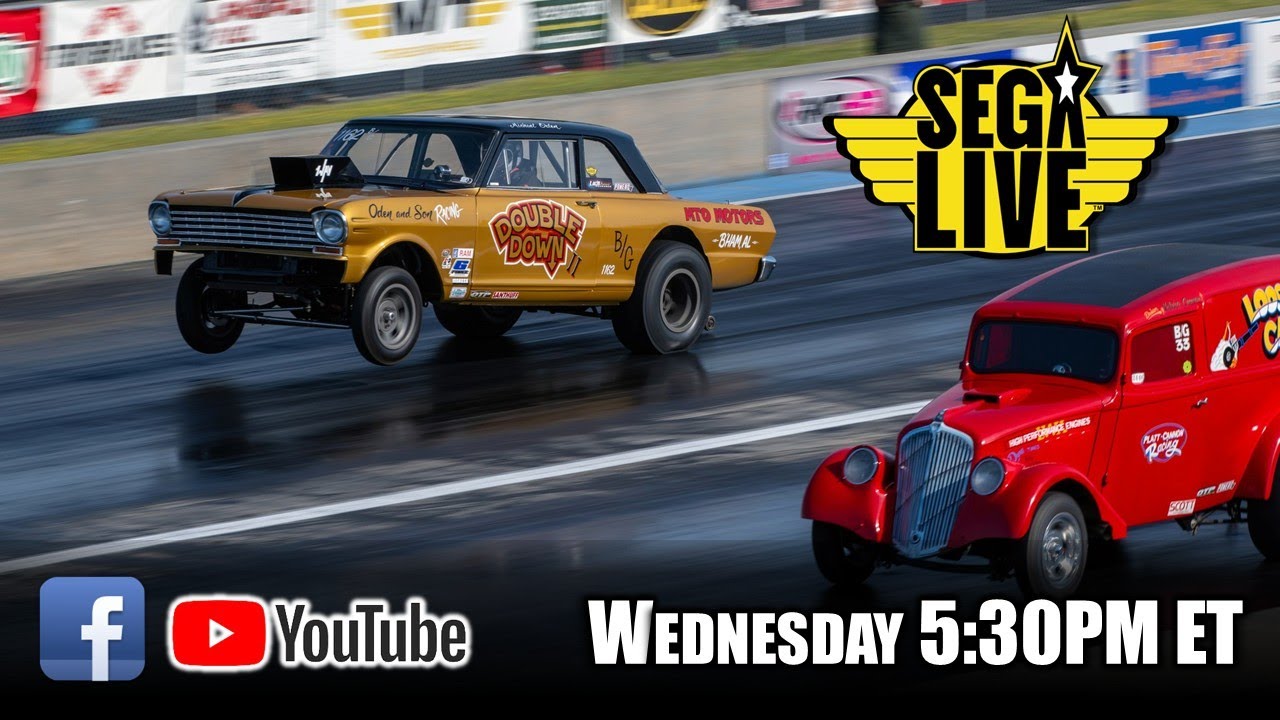 Segal Drag Racing SEGA Live #27 - Southeast Gassers Association Drag Racing Talk - YouTube