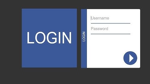 Animated Login Form Design using HTML 5, CSS 3 & jQuery