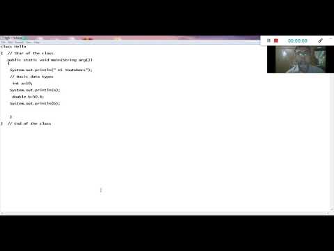 Java Tutorial Lesson 2 |Basic Data types Using Notepad Part 2