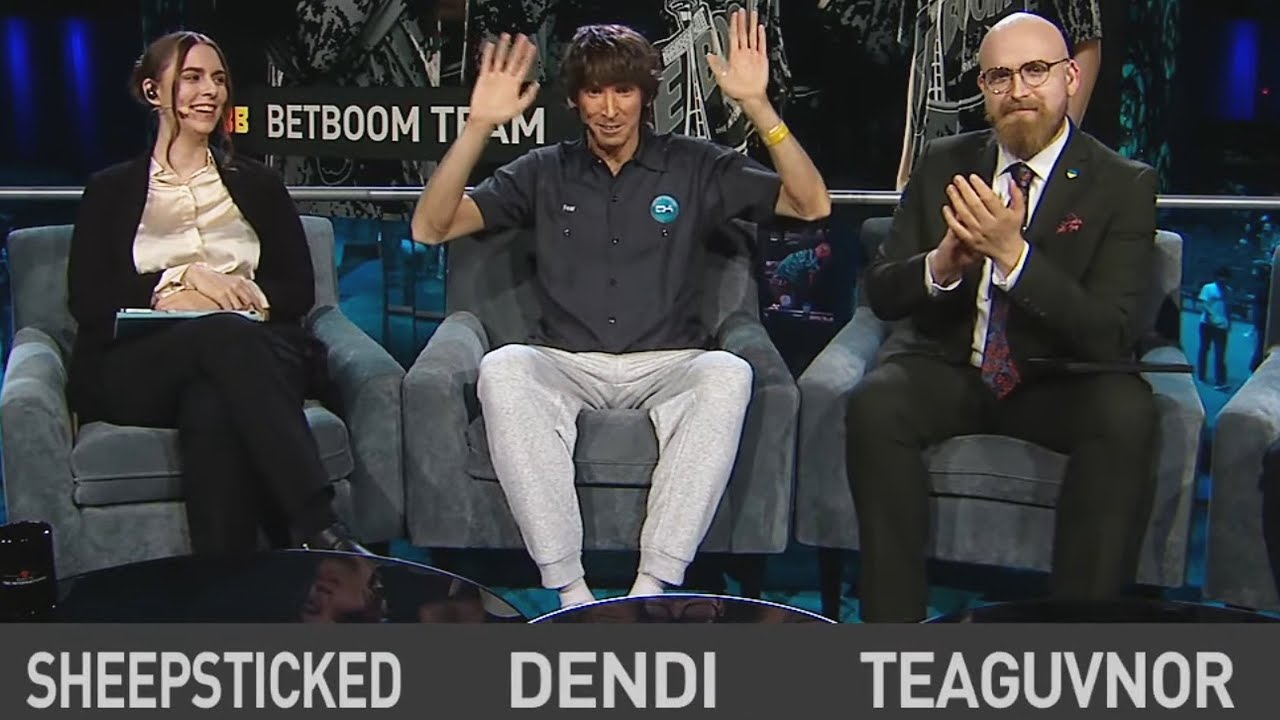 Dendi FIRST appearance on TI12 with GIGACHAD speech