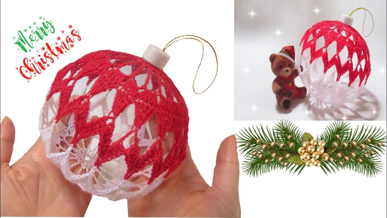 Esferas Navideñas_Tejidos a Crochet_ Adornos para Decoración de Navidad🎄