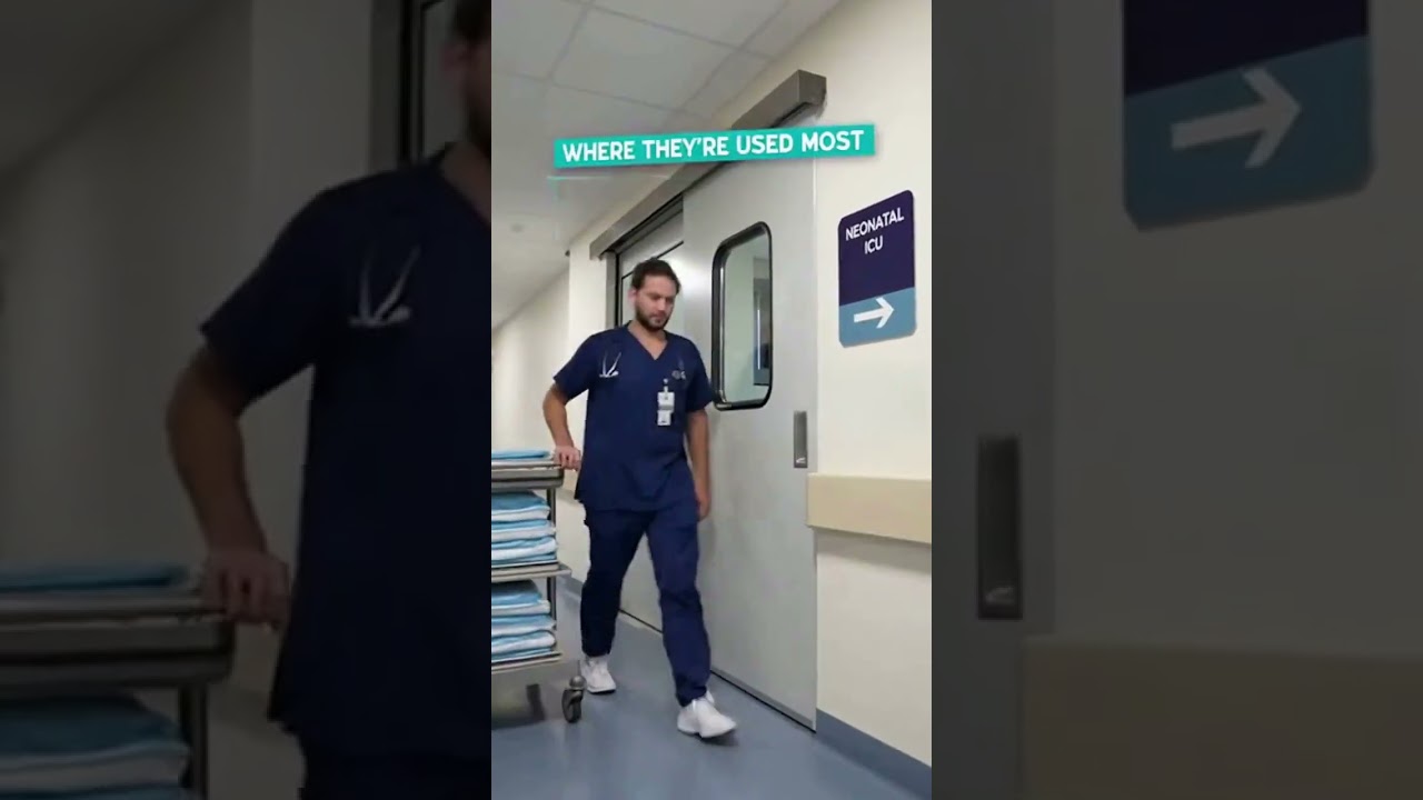 Ручные герметичные раздвижные двери для медицинских учреждений: бесшумные, воздухонепроницаемые, ...