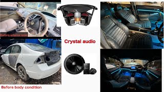 Restore civic || interior modifications😍 ||sound upgrade || #car #viral #soundaddict