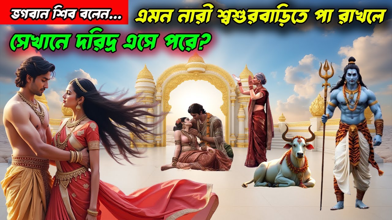 🌺ভগবান শিব বলেন🌺 এমন নারী শ্বশুরবাড়িতে পা রাখলে সেখানে দরিদ্র এসে পরে ।