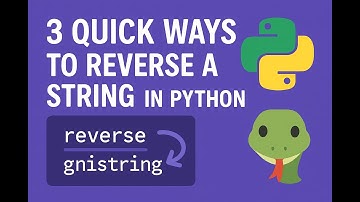 3 Quick Ways to Reverse a String in Python 🐍 | Python Tips for Beginners