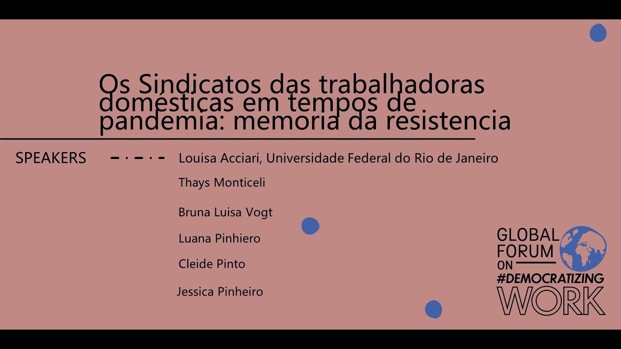 Fenatrad participa de live sobre a situação das trabalhadoras domésticas  frente à Covid-19 – Fenatrad