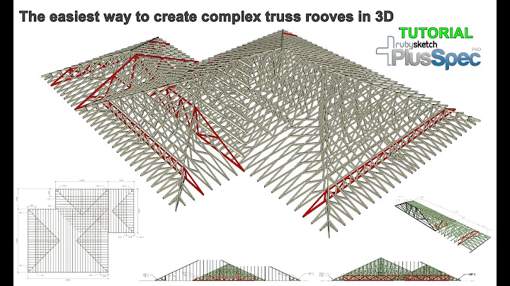 The easiest way to create complex truss rooves Tut...