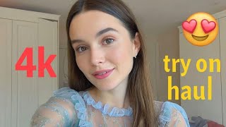 4K Micro Mini String Bikini Tiny Bikini Try On Haul See Everything Sheer Transparent Dress & Bikinis
