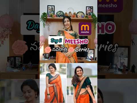 Day 2 Navaratri Series Shorts Meesho Ytshorts Ytviral Saree Fashion Series Navaratri Yt