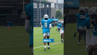 Jaycee Horn back on the practice field! 🎱 #carolinapanthers