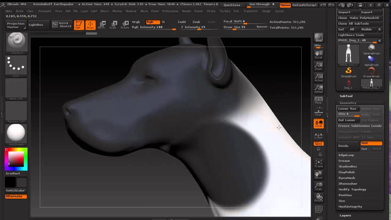 como pintar en zbrush