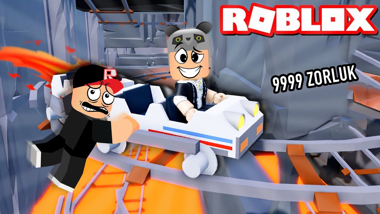 Kart Araba ile Lavlara Düşmeden Yolun Sonuna Git - Panda ile Roblox Cart Ride Simulator