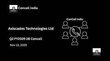 Axiscades Technologies Ltd Q2 FY2025-26 Concall