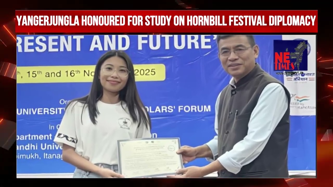 Ученый из Университета Нагаленда Лумами Янгерджунгла получил награду за лучшую презентацию доклада