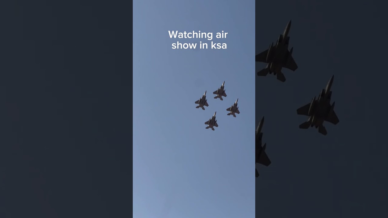 Watching the ksa air show
