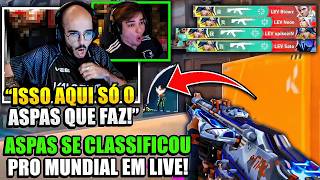 ASPAS GARANTIU a VAGA do MUNDIAL em LIVE e IMPRESSIONOU os STREAMERS! (melhores momentos!)