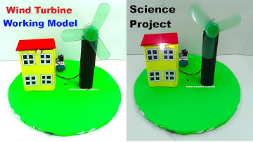 wind turbine working model for science project exhibition - diy - science project academy