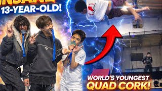 Loopkicks SoCal regionals ft.dyg (worlds youngest quad cork attempts)