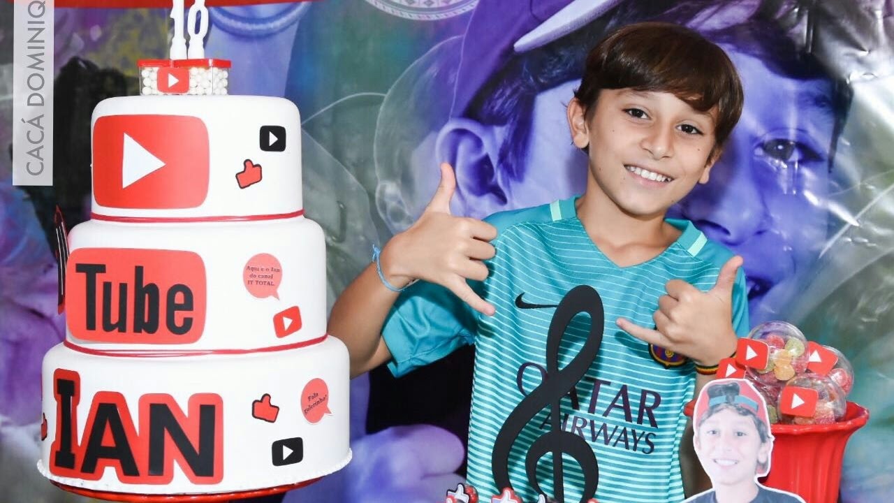 meu aniversário de 10 anos festa com tema youtubers link na
