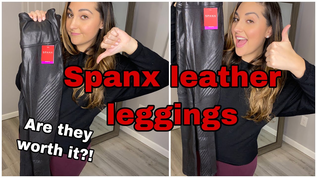 Spanx leather leggings Honest Review| Are they worth it| Curvy girl opinion