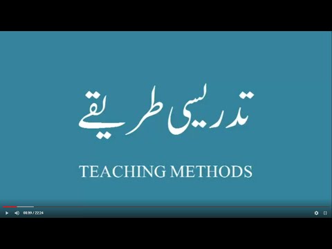 TEACHING METHODS INTRO BY AKMAL NAEEM SIDDIQUI