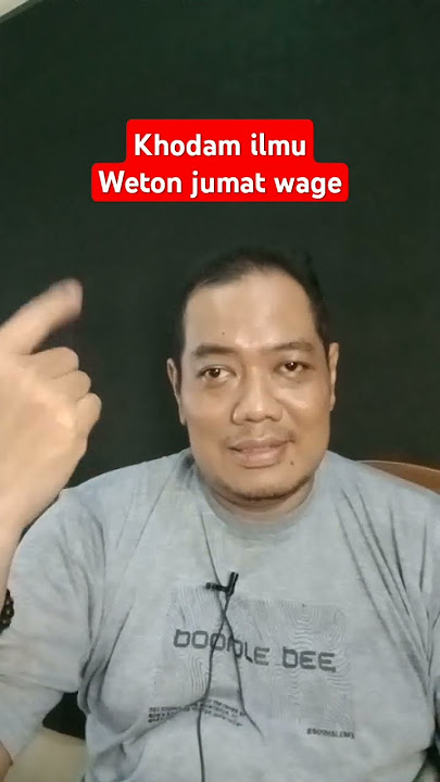 Khodam ilmu weton jumat wage