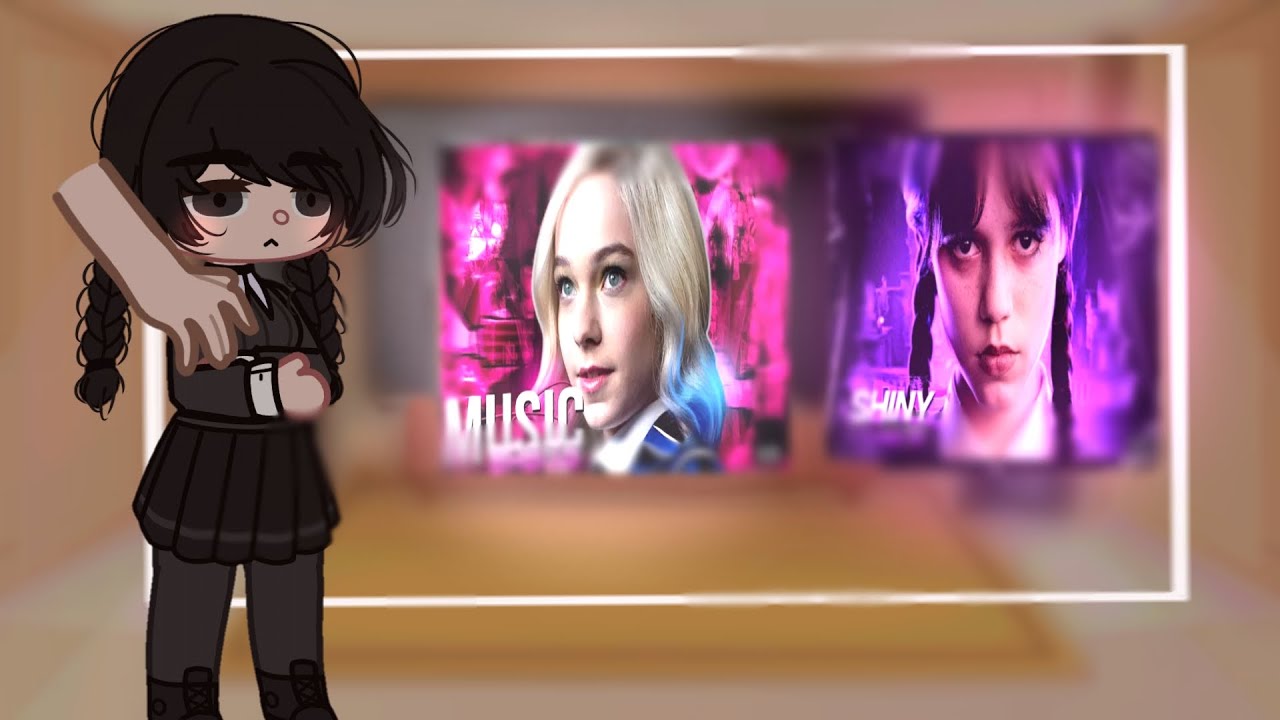 escola de nunca mais reagindo ao rap de Wandinha e Enid