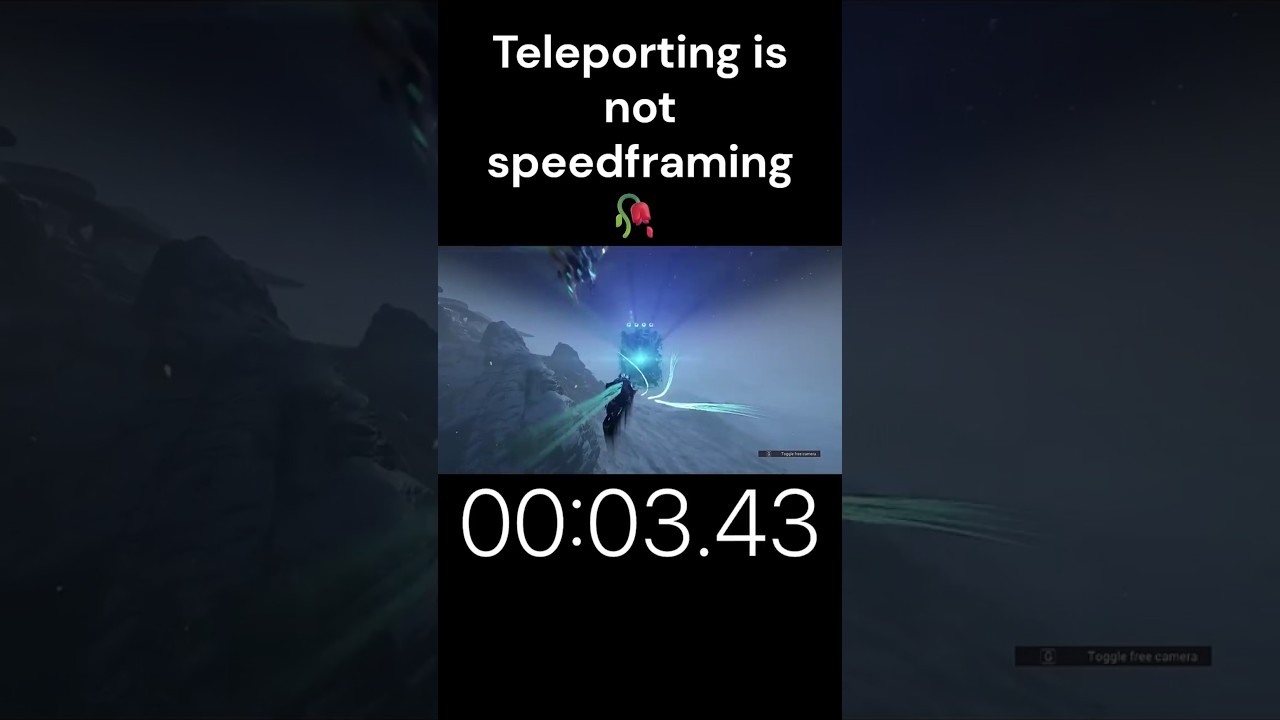 Teleportation is not speedframing...max range Nova 