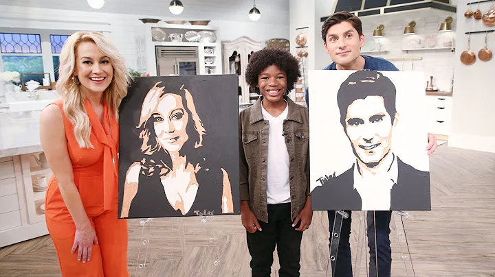 12-year-old Tyler Gordon Paints Kellie & Ben! - Pi...