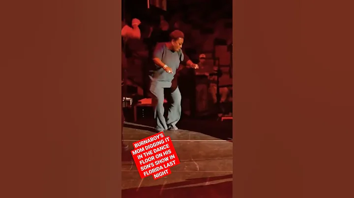 BURNABOY'S MOM DANCING SO WELL  LAST NIGHT ON THE FLORIDA SHOW#nigeriamusic #burnaboy #dancemusic