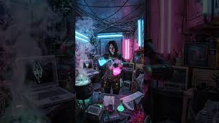 SERANA: The Cyber-Alchemist 🧪⚡ #Shorts #Skyrim #Cyberpunk