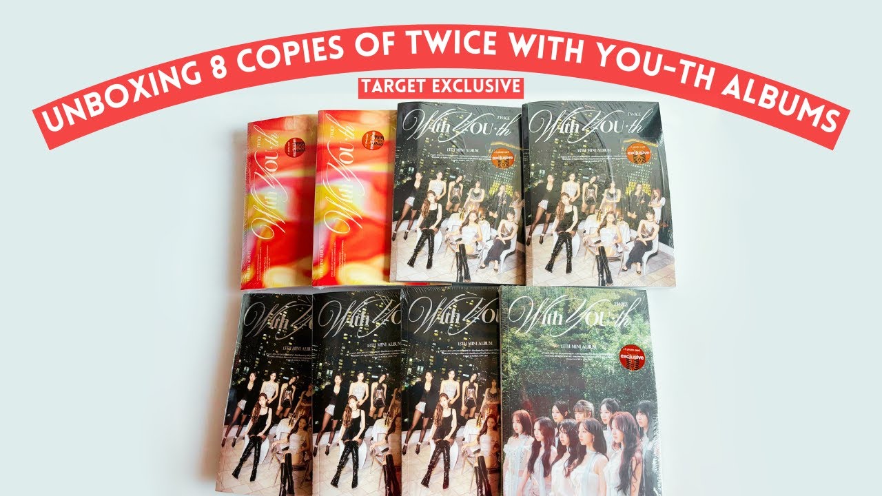 【 unboxing 8 copies of TWICE 