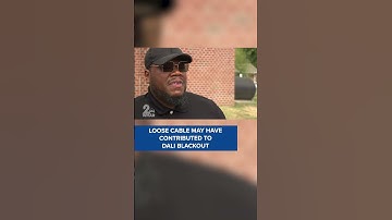 Could a loose cable have caused the DALI power outage leading to Key Bridge crash? #maryland