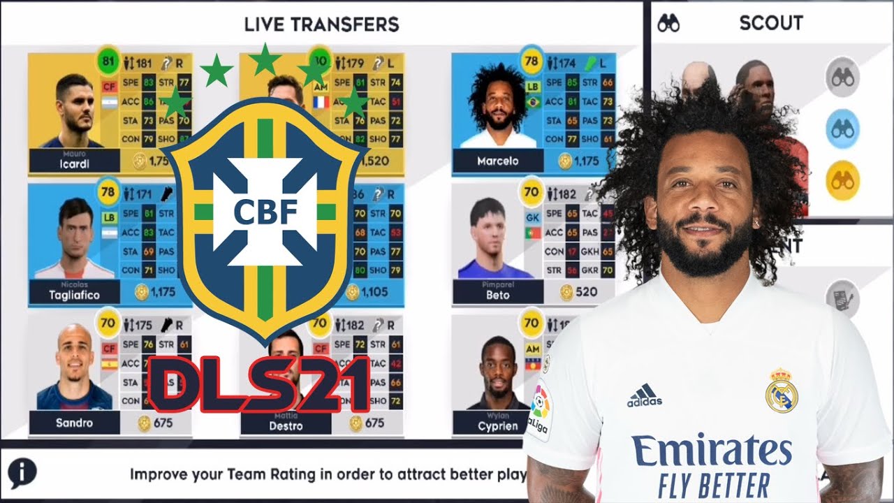 Dream League Soccer 2021 Buying New Player Marcelo Brazil Youtube