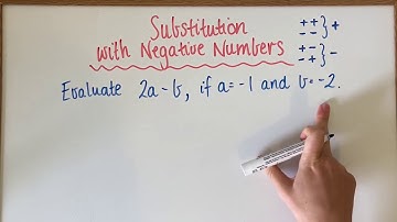 Algebra - Substitution with Negative Numbers
