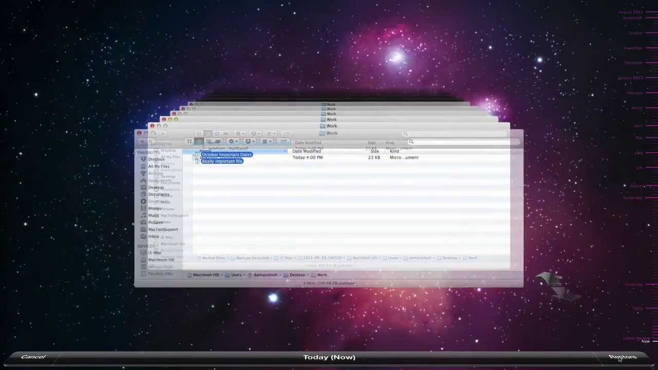 Restore From Time Machine YouTube