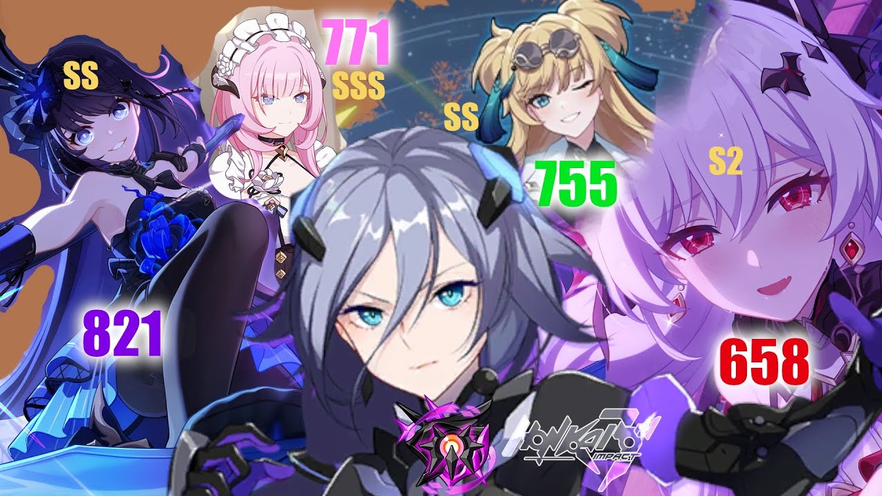 [EU] Nirvana 537D - Shadow Knight - Seele, Elysia, Songque, Luna | Honkai Impact 3rd 8.2
