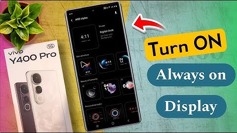 Enable Always ON Display in vivo y400 pro / Vivo Y400 Pro Always ON Display Not Showing