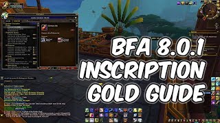 BFA 801 Inscription Gold Guide  Profession Guide  WoW BFA