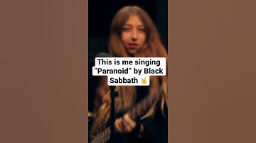 Thumbnail of Our sister sings “Paranoid” by Black Sabbath 🤘😱 #blacksabbath #classicrock #singing