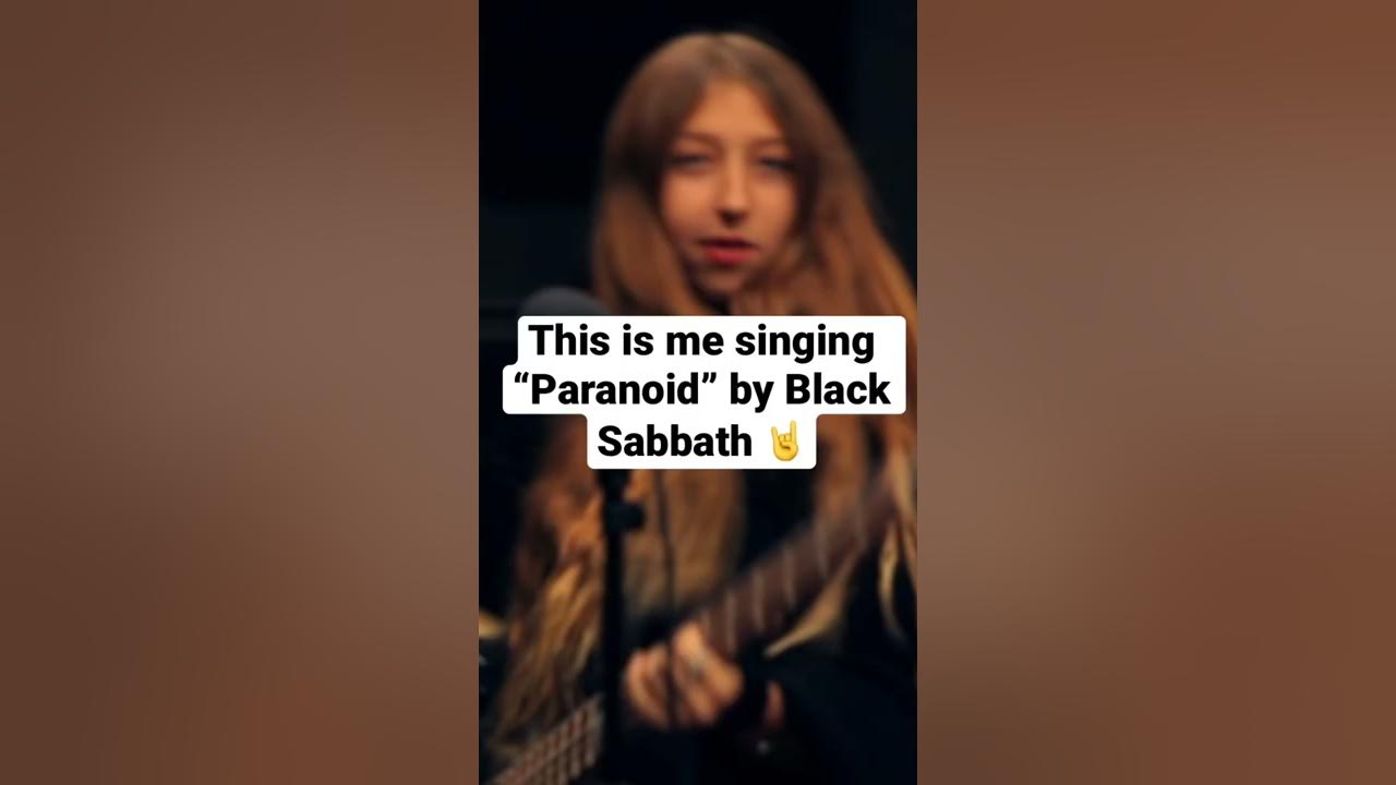 Our sister sings “Paranoid” by Black Sabbath 🤘😱 #blacksabbath #classicrock #singing