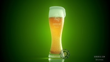 Beer simulation in Realflow
