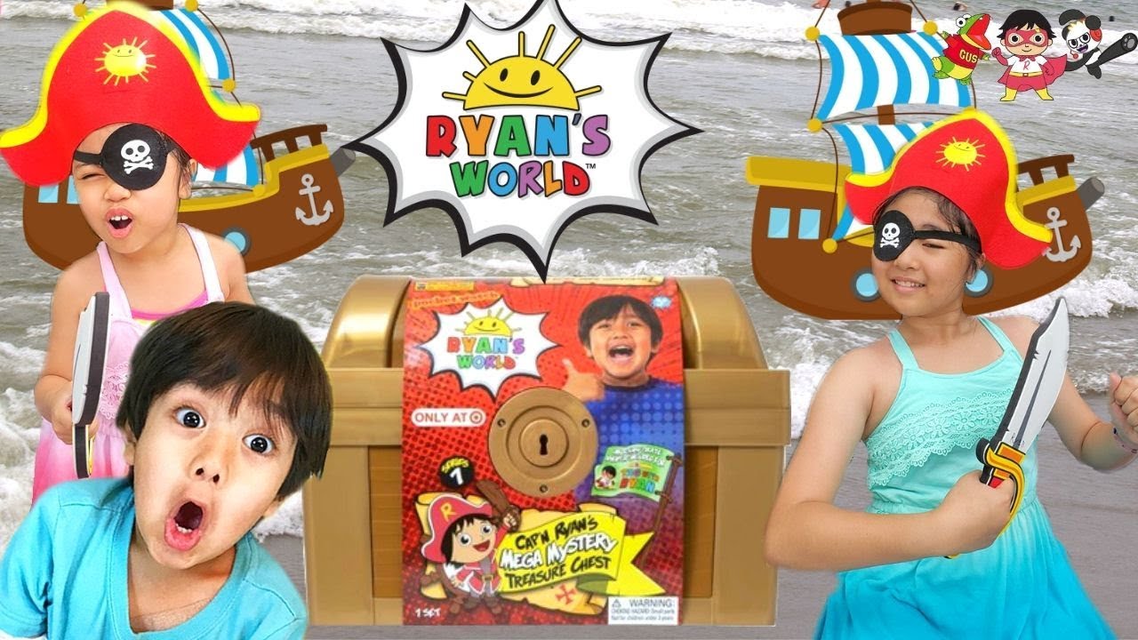 NEW Ryan's World Cap'n Ryan's MEGA MYSTERY TREASURE CHEST YouTube