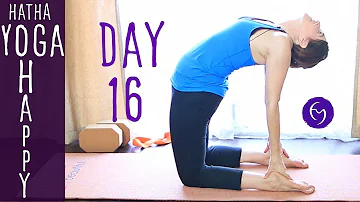 30 Minute Hatha Yoga Happiness: Unplug to Recharge Day 16 | Fightmaster Yoga Videos