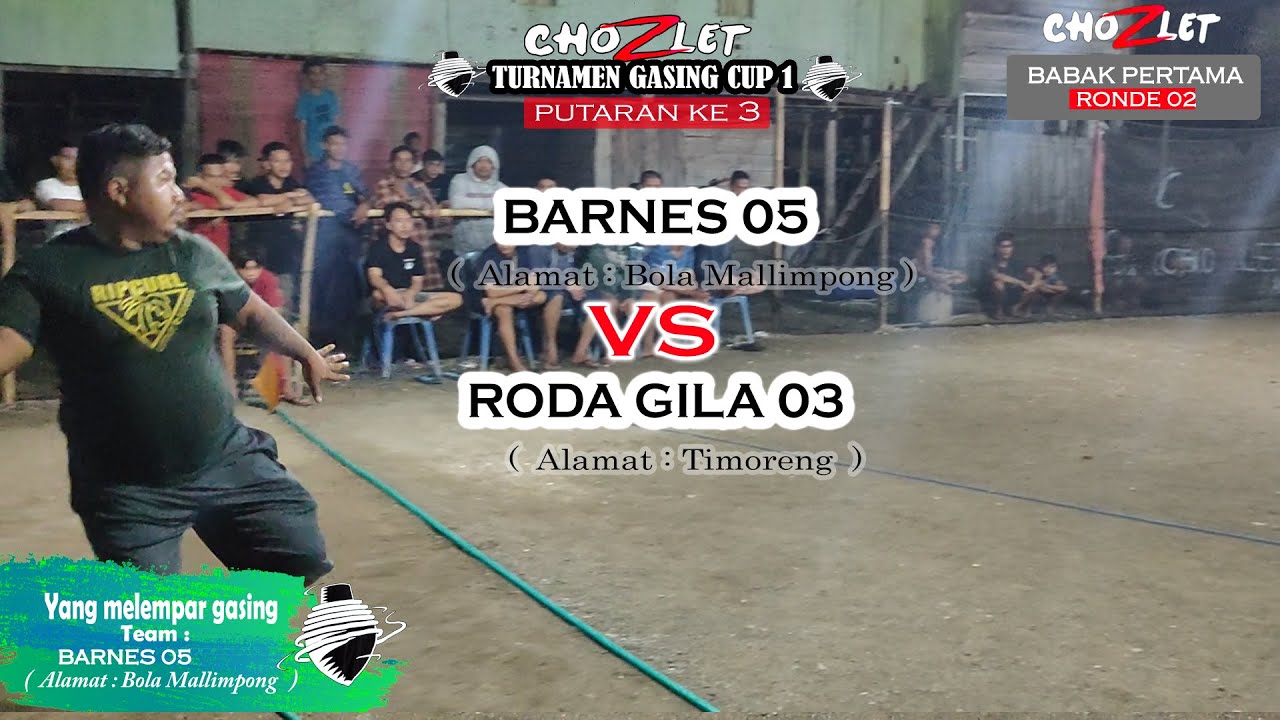 TURNAMEN GASING BARNES 05 VS RODA GILA 03 | PUTARAN KE 3