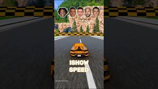 CR7 vs Messi vs Neimar vs Mbappe vs IShowSpeed Challenge ⚽🏆🏎️💨 #beamngdrive