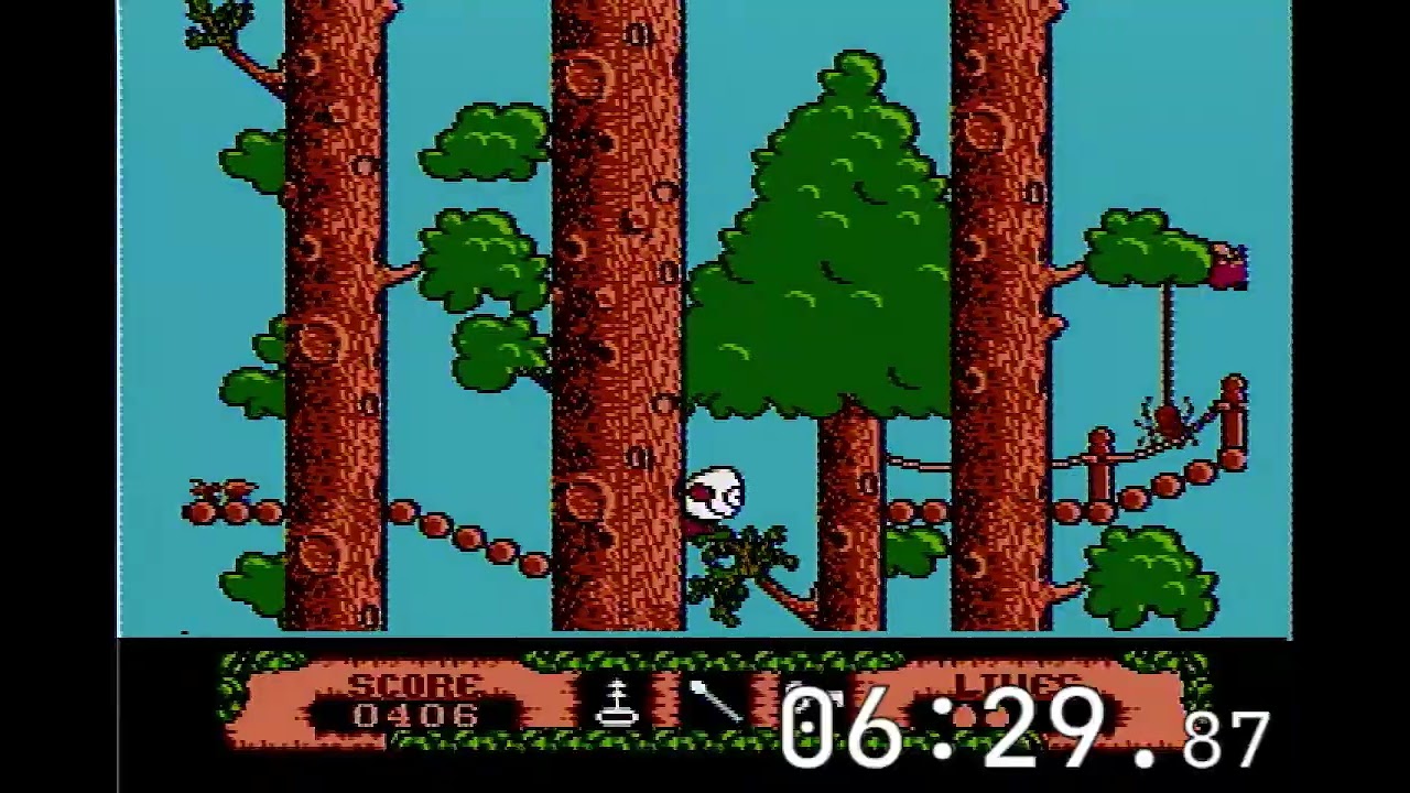 The Fantastic Adventures of Dizzy - speedrun (49:37, wersja Blue) [NES]